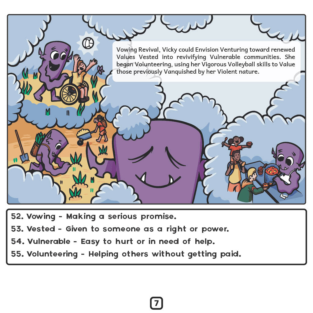 "Violent Vicky's Vision of Virtue" Book