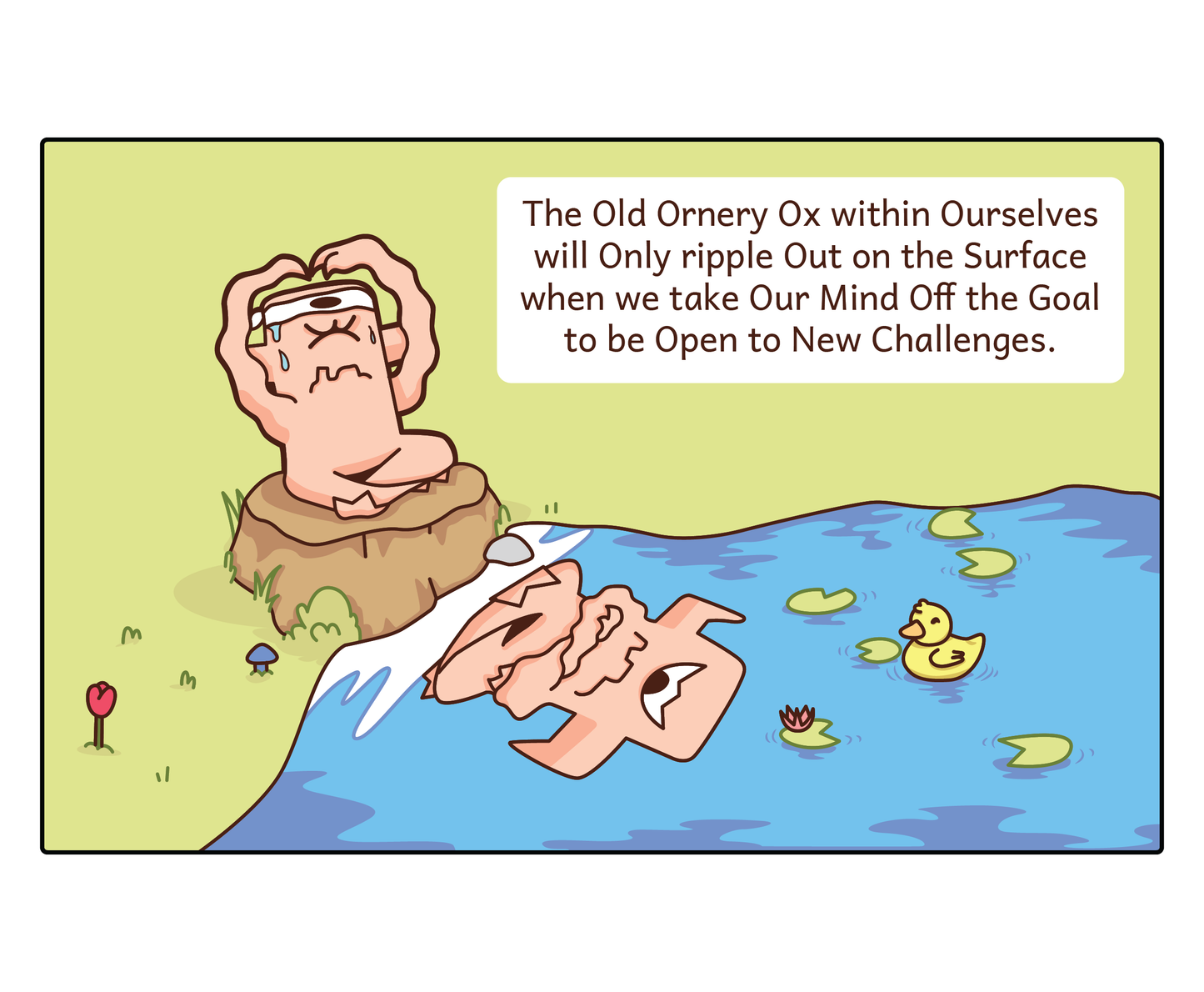 "The Ornery Ox Learns to Be Open" Printed Copy