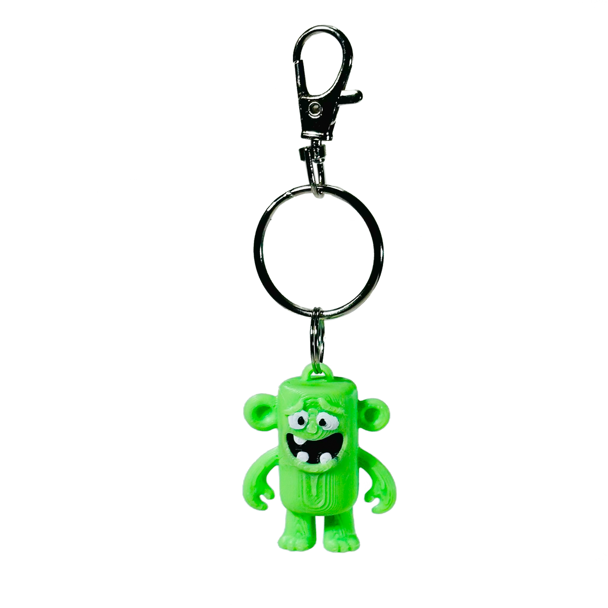 Goofy Green Goblin Character Keychain 3D Model