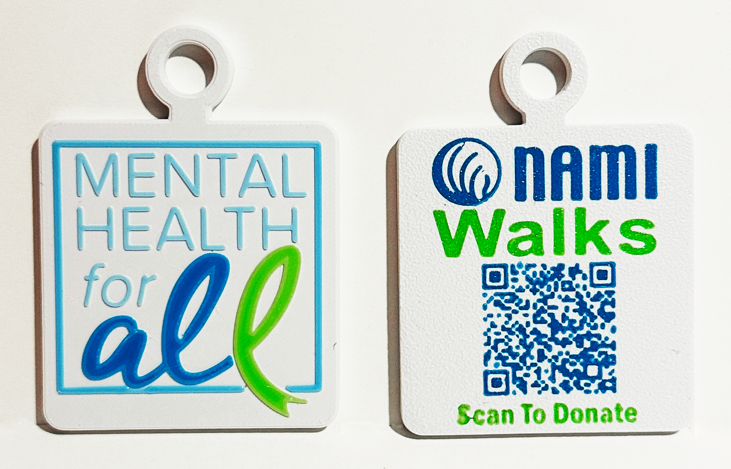3D Printed $5 Dollar NAMI Walks NYC Donation Necklace