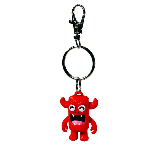 Red Rob Rage Character Keychain 3D Model